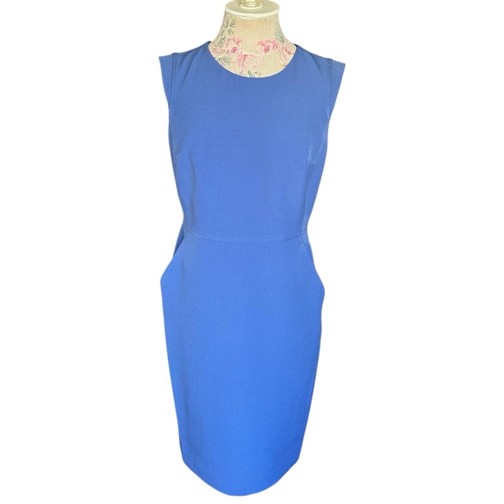 Anne Klein Stretch Sheath Dress Blue – Size 2